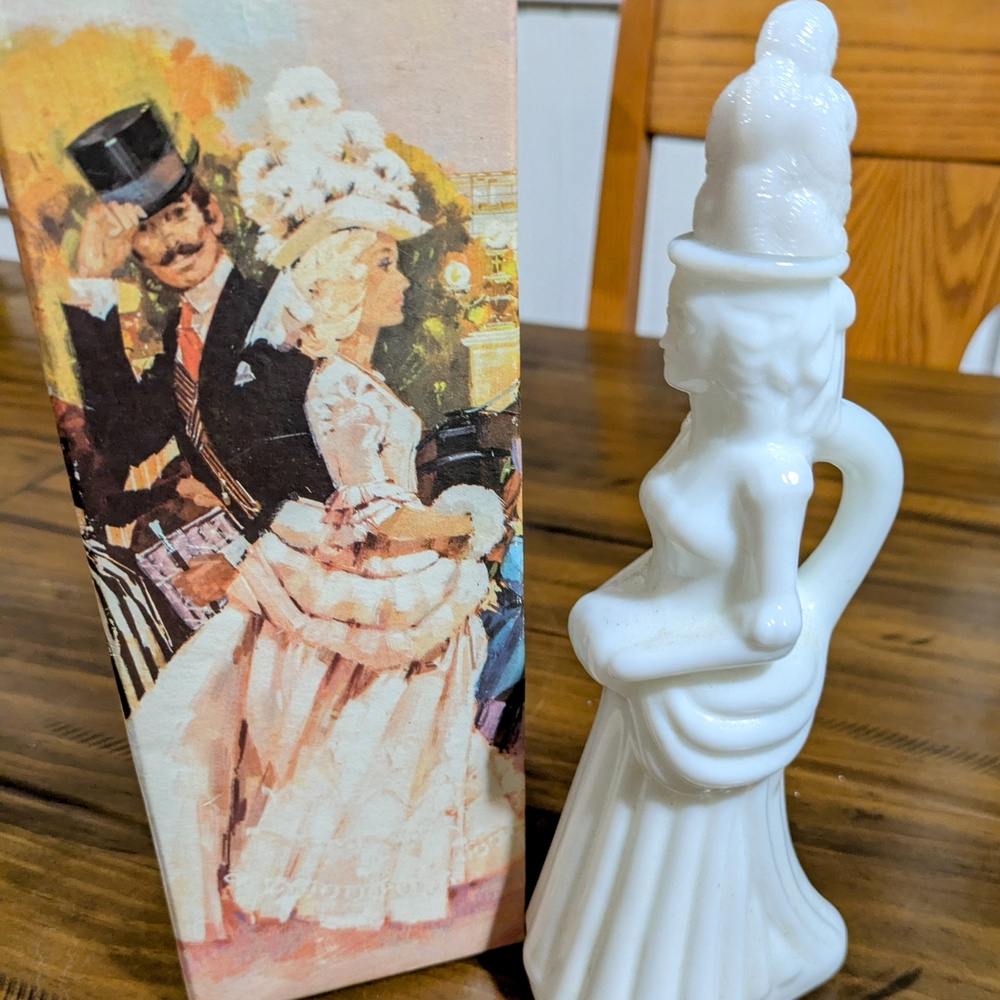 Vintage Avon Victorian Lady Perfume Bottle With Box